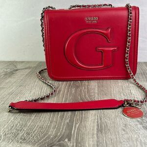 Guess red fun purse bag tote